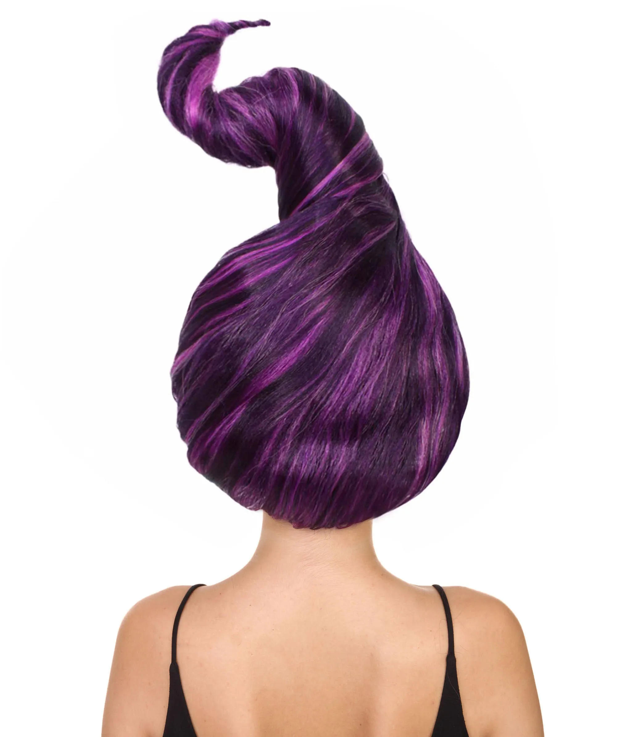 Witch Sister , Whimsicle Purple Twisted Updo , Premium Halloween Wig